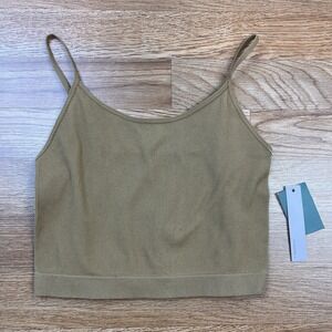 Wild Fable Crop Ribbed Cami Tank Top in Camel Women's Size XS NEW